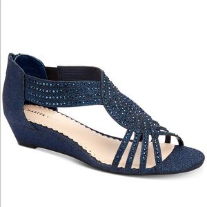 Shoes! Navy. Sequined. Comfortable.